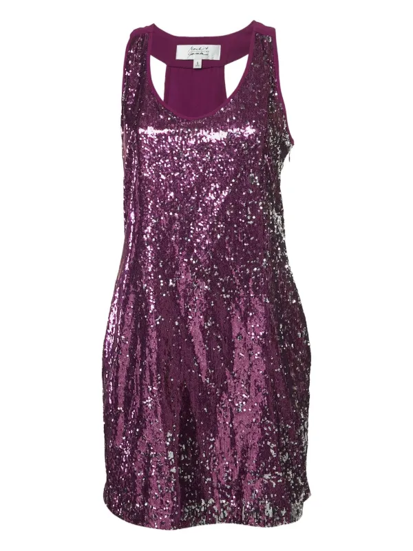 badgley mischka pink sequin dress Jewel Badgley Mischka Madison Strapless Sequin A-Line Mini Dress Dress