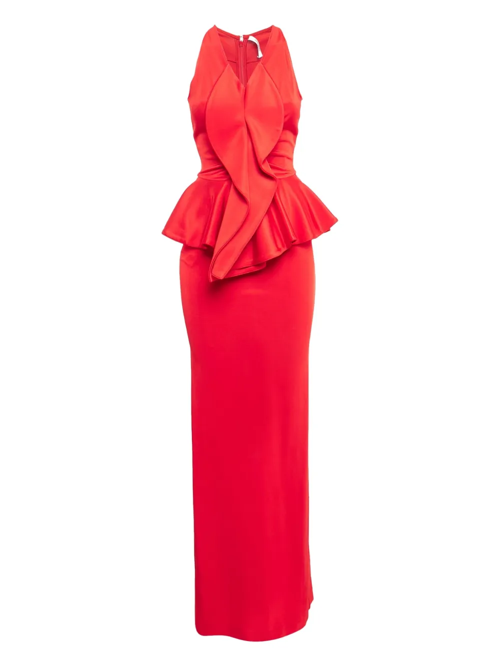 Givenchy Pre-Owned peplum midi dress | Red | Image 1
