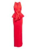 Givenchy Pre-Owned peplum midi dress - Red