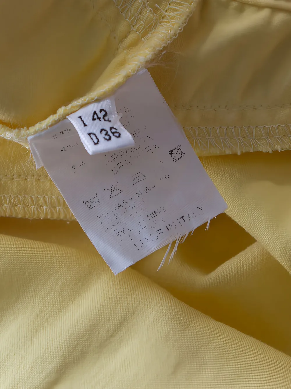 Pre-owned Blumarine Silk Zip Trousers In Yellow