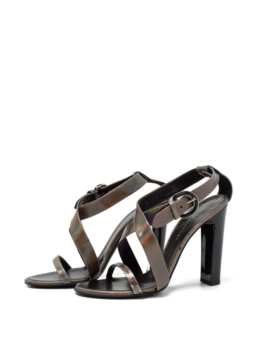 Proenza Schouler 110mm patent-leather buckled sandals | Image 2