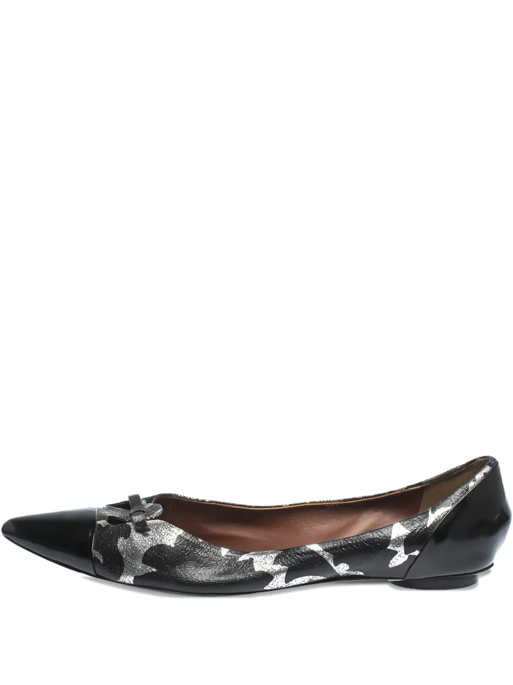Marc Jacobs pointed-toe bow-detail ballet flats - ブラック Marc Jacobs pointed-toe bow-detail ballet flats - ブラック