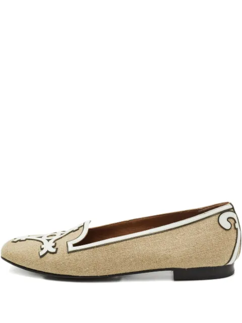Hermès Pre-Owned canvas flats
