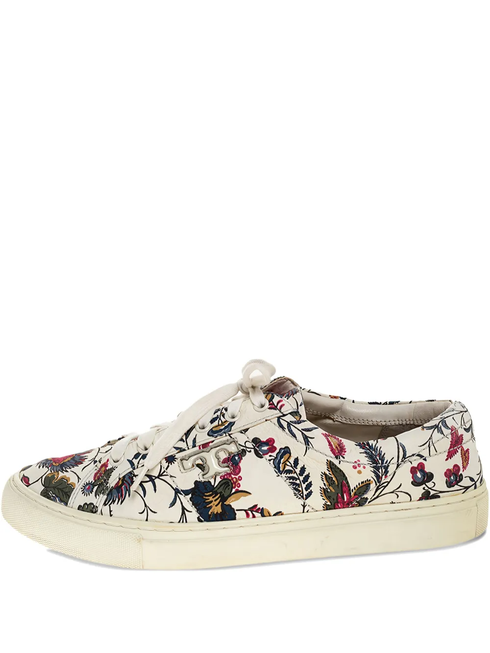 Tory Burch Amalia floral Lace-up sneakers - ニュートラル Tory Burch Amalia floral Lace-up sneakers - ニュートラル