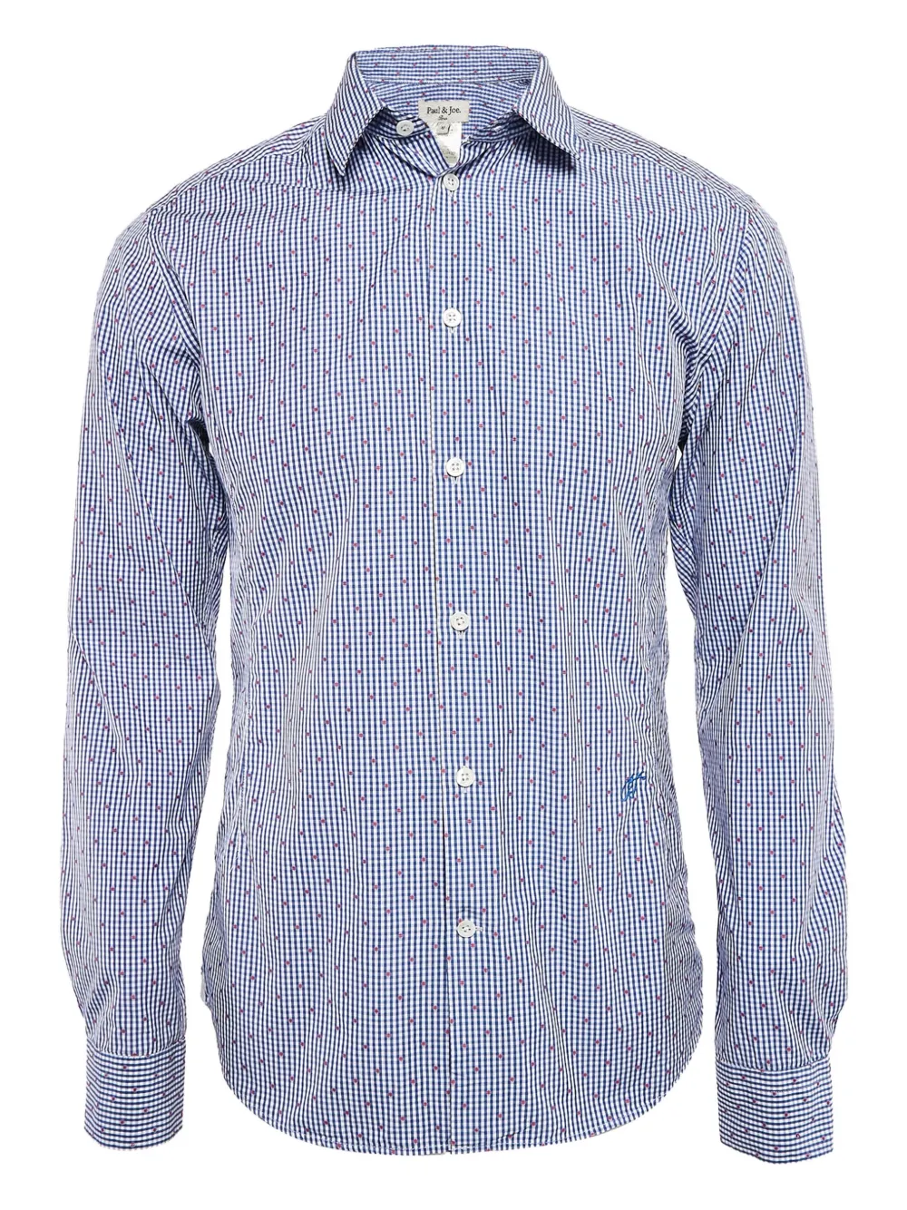 Palm Angels gingham-check pattern shirt | Blue | Image 1