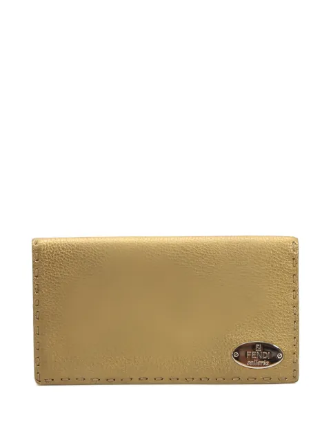 Fendi Pre-Owned Selleria metallic leather wallet