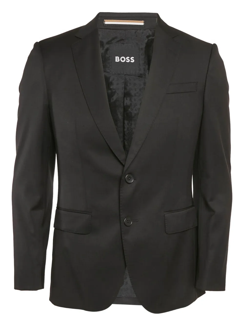 BOSS single-breasted gabardine blazer | Black | Image 1