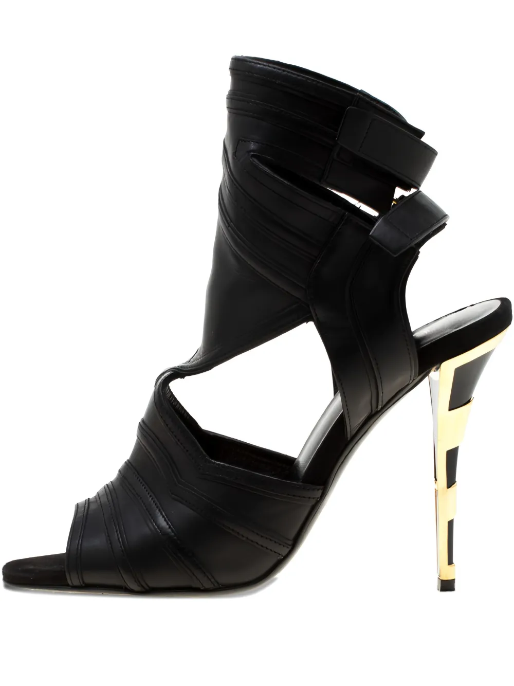105mm cut-out leather sandals
