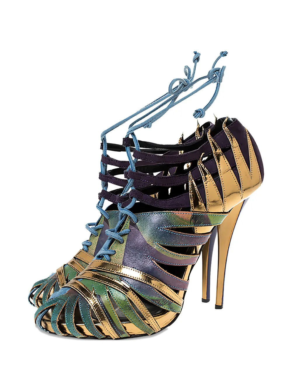 Pierre Hardy 120mm cut-out lace-up boots | Image 2
