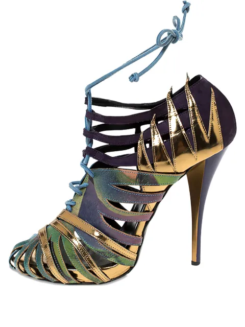 Pierre Hardy 120mm cut-out lace-up boots