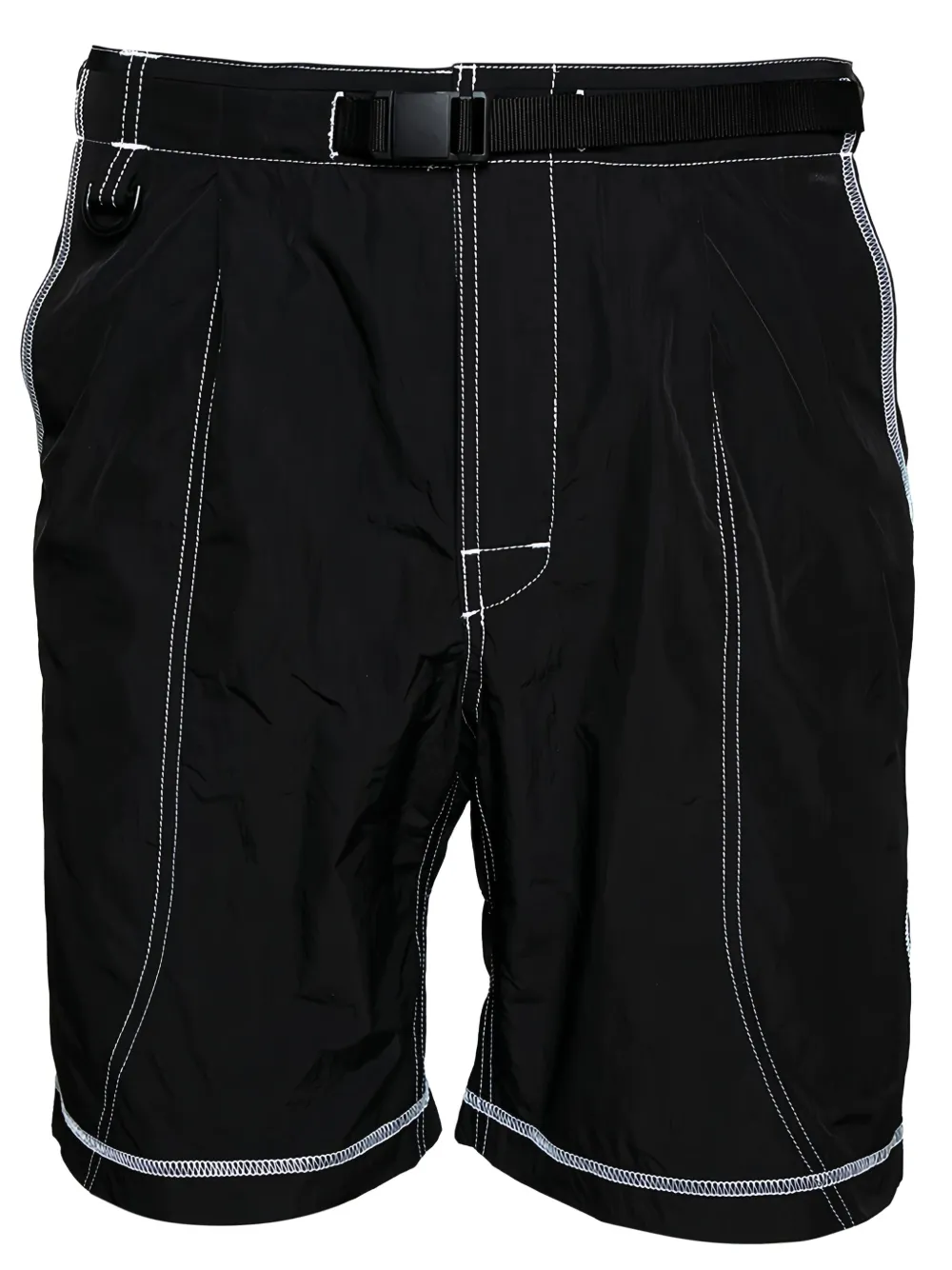 John Elliott shorts con cinturón de archivo | negro | Image 1