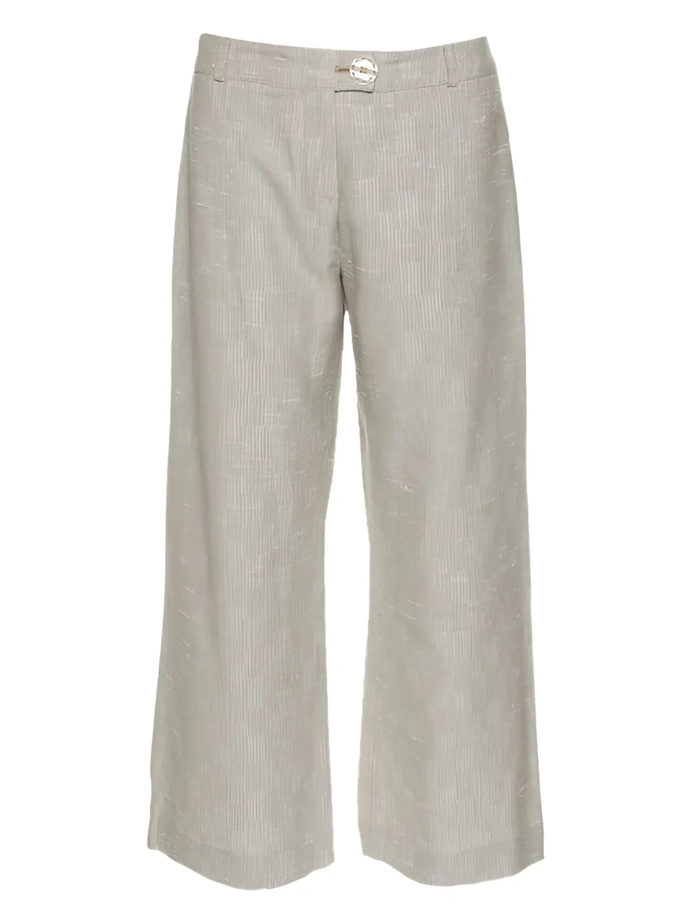 pre-owned button-closure trousers