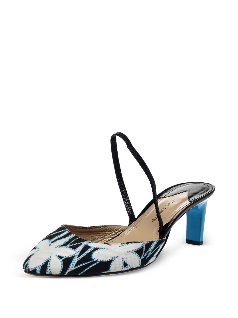 Paul Andrew pre-owned 65mm Celestine floral-print slingback pumps | Image 2