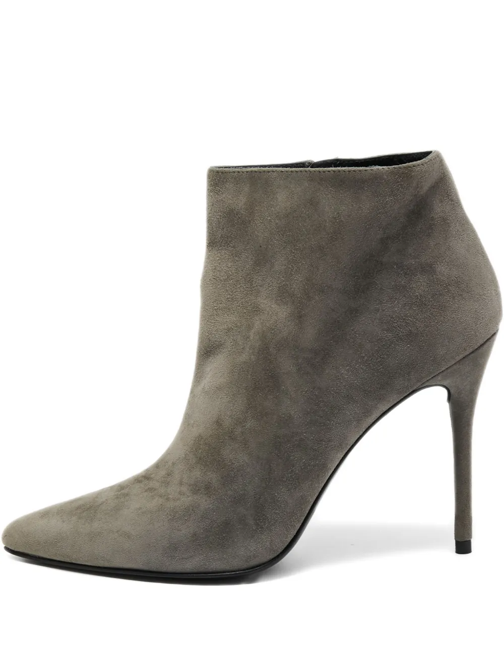 Stuart Weitzman プレオウンド ポインテッドトゥ アンクルブーツ 110mm - グレー Stuart Weitzman プレオウンド ポインテッドトゥ アンクルブーツ 110mm - グレー