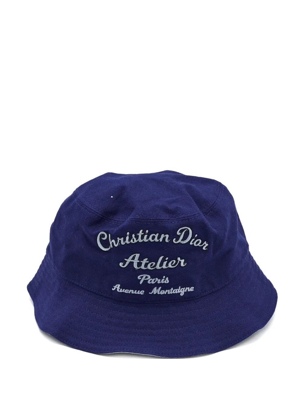 Christian Dior Pre-Owned logo-embroidered bucket hat - ブルー Christian Dior Pre-Owned logo-embroidered bucket hat - ブルー