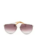 Chloé Pre-Owned geometric-frame sunglasses - Silver