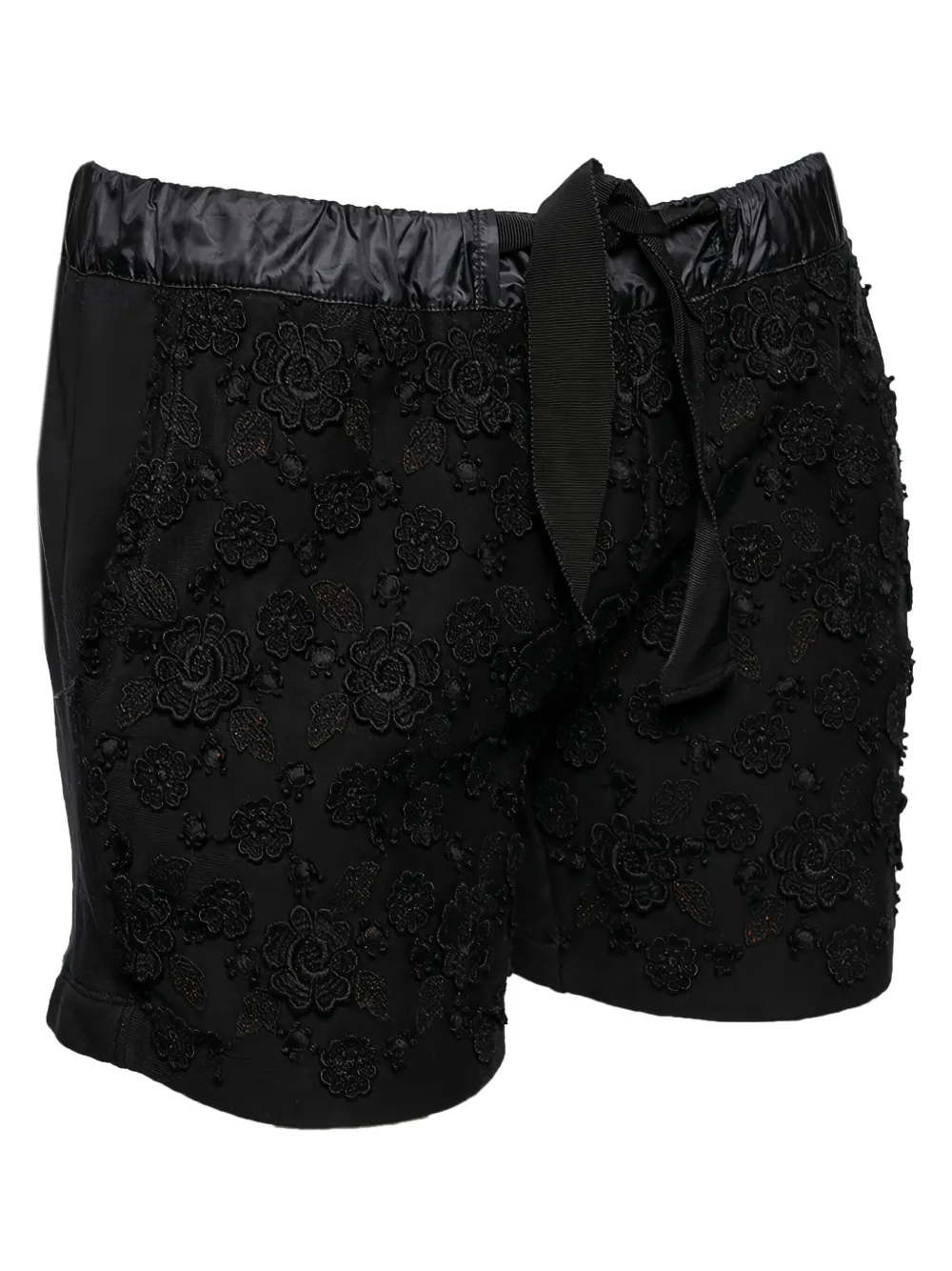 Moncler floral-appliqué cotton shorts | Image 2