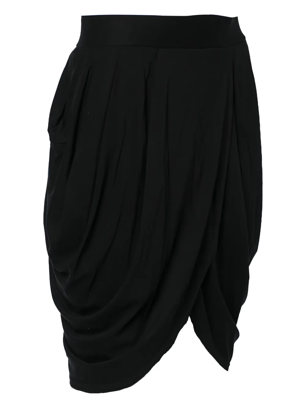 Alice + olivia 2023 gedrapeerde jersey rok - Zwart