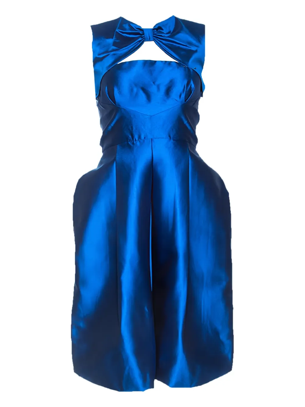 DSQUARED2 pre-owned bow cut-out mini dress - Blue