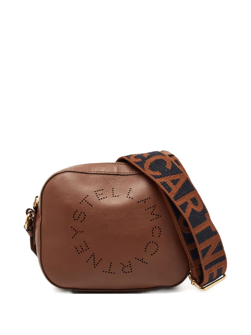 Stella McCartney Pre-Owned logo-perforated crossbody bag | Brown | Image 1