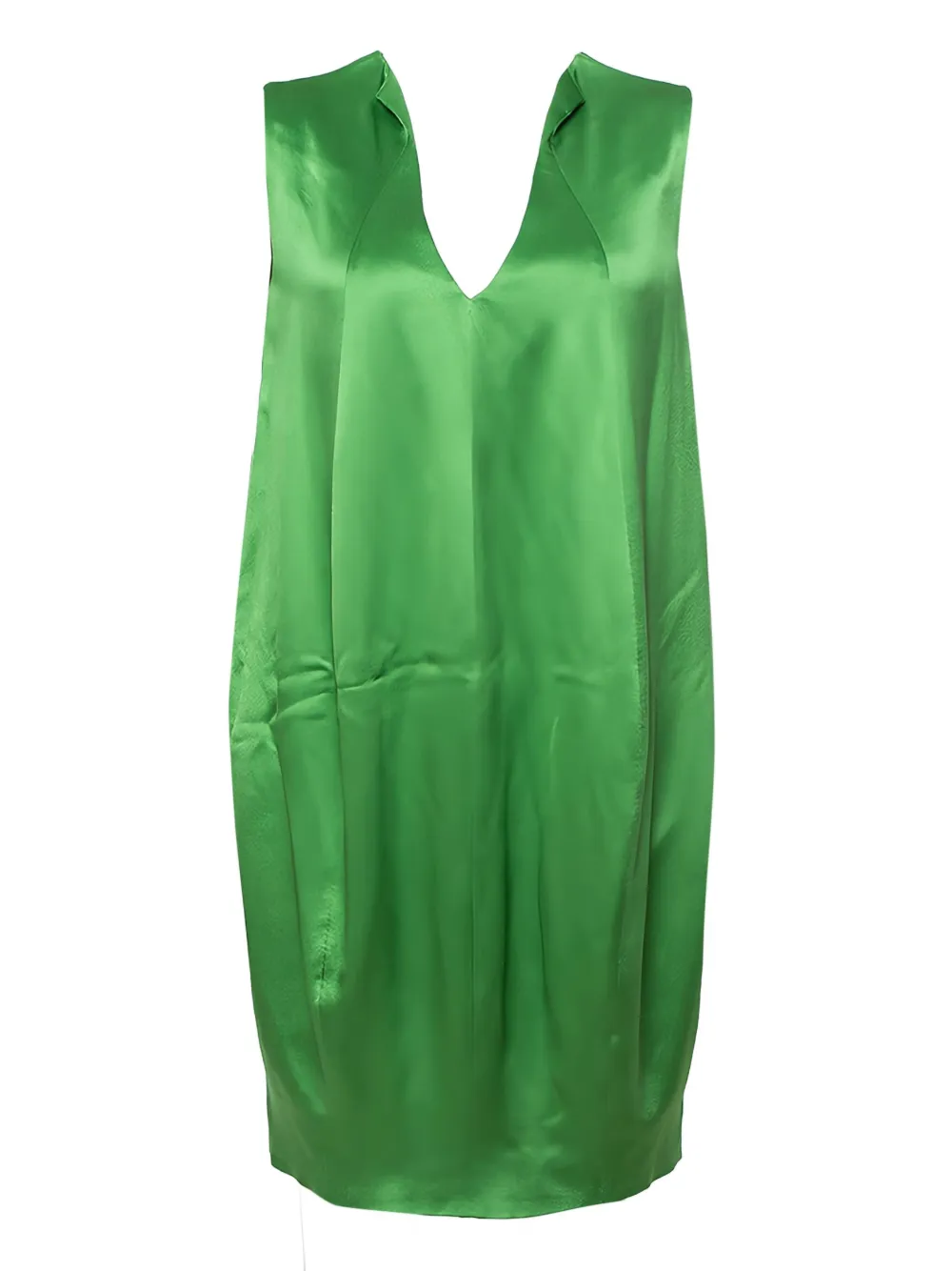 Alexander McQueen Pre-Owned robe en soie | vert | Image 1