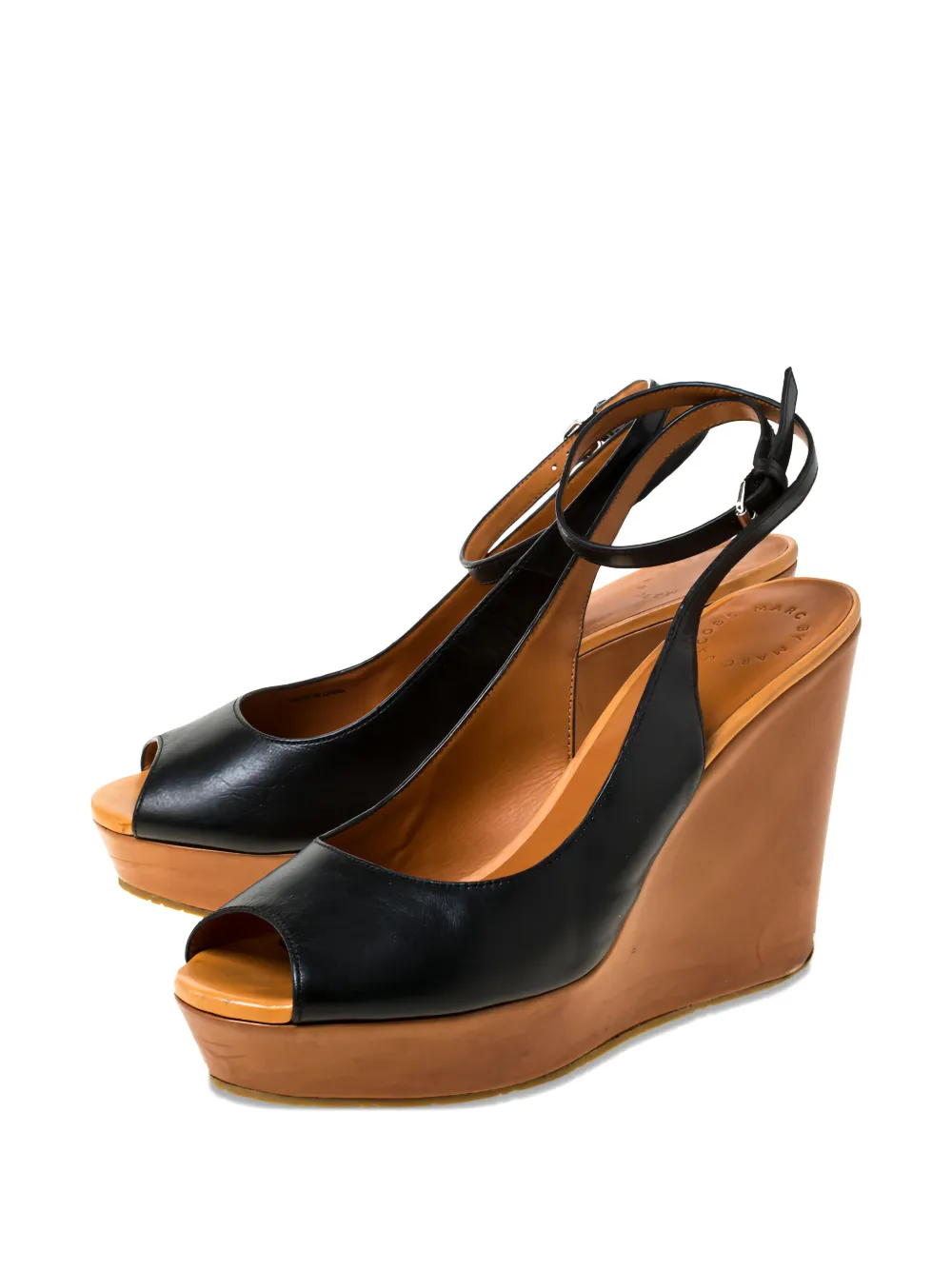 Marc By Marc Jacobs 110 mm sandalen met open neus en sleehak - Zwart