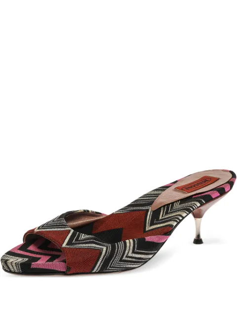Missoni Pre-Owned 65 mm zig-zag pattern sandals