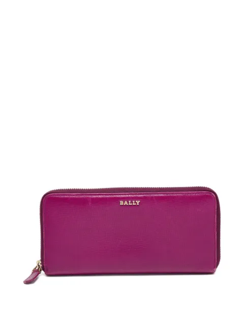 Bally Vintage pre-owned leather zipper wallet