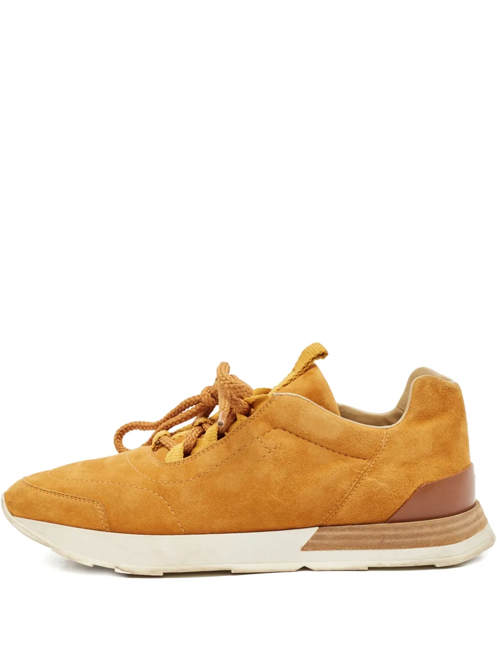 Hermès Pre-Owned Miles スエード スニーカー - オレンジ Hermès Pre-Owned Miles スエード スニーカー - オレンジ