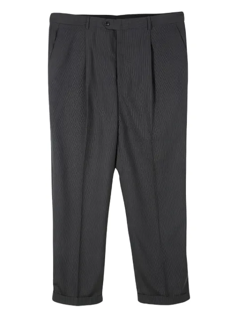 Armani Vintage pleated pinstripe trousers