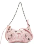 Balenciaga Pre-Owned mini Le Cagole studded denim shoulder bag - Pink