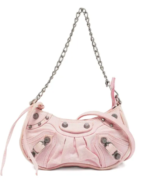 Balenciaga Pre-Owned mini Le Cagole studded denim shoulder bag