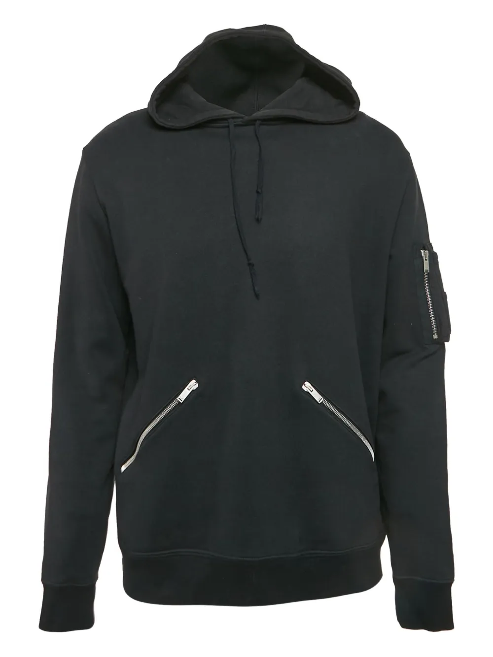 Saint Laurent Pre-Owned hoodie con bolsillo y cierre | negro | Image 1