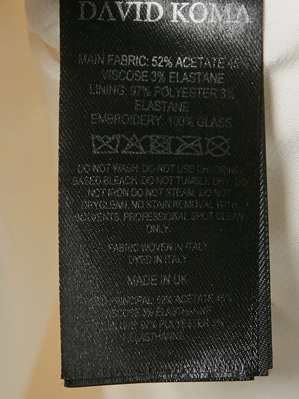Pre-owned David Koma Embellished Crepe Mini Dress