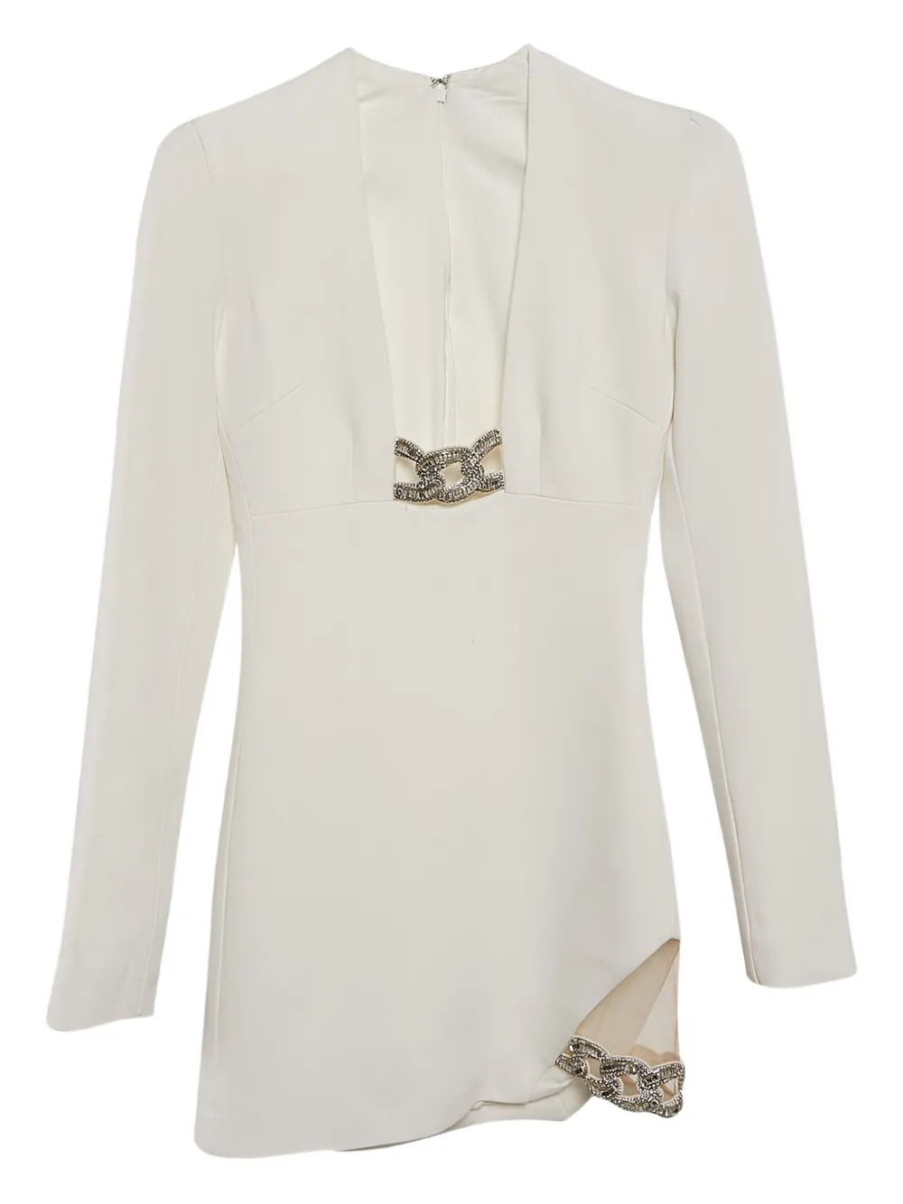 David Koma embellished crepe mini dress | White | Image 1