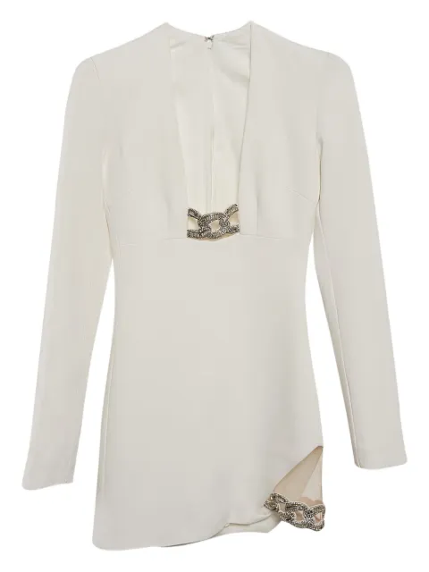 David Koma embellished crepe mini dress