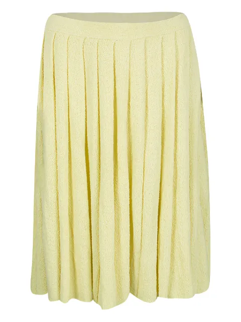 Prada Pre-Owned pleated cotton skirt