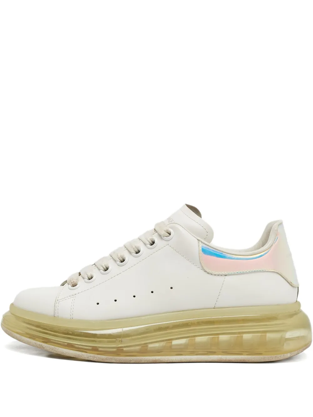 2024 Oversized iridescent heel-tab sneakers