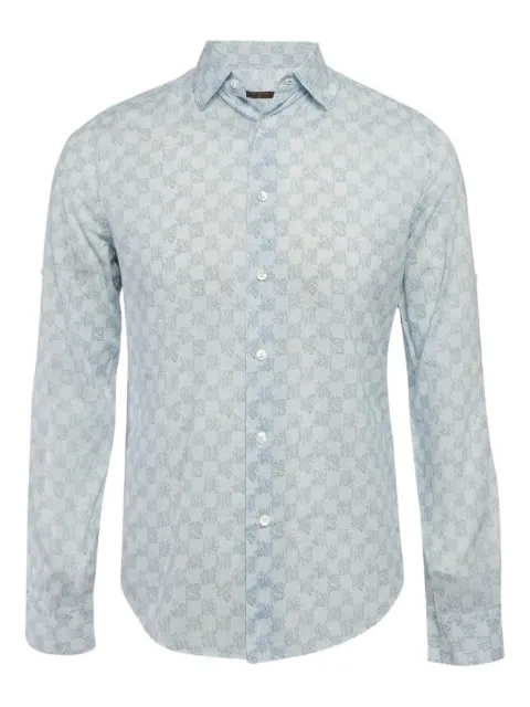 Louis Vuitton Pre-Owned geometric-pattern cotton shirt