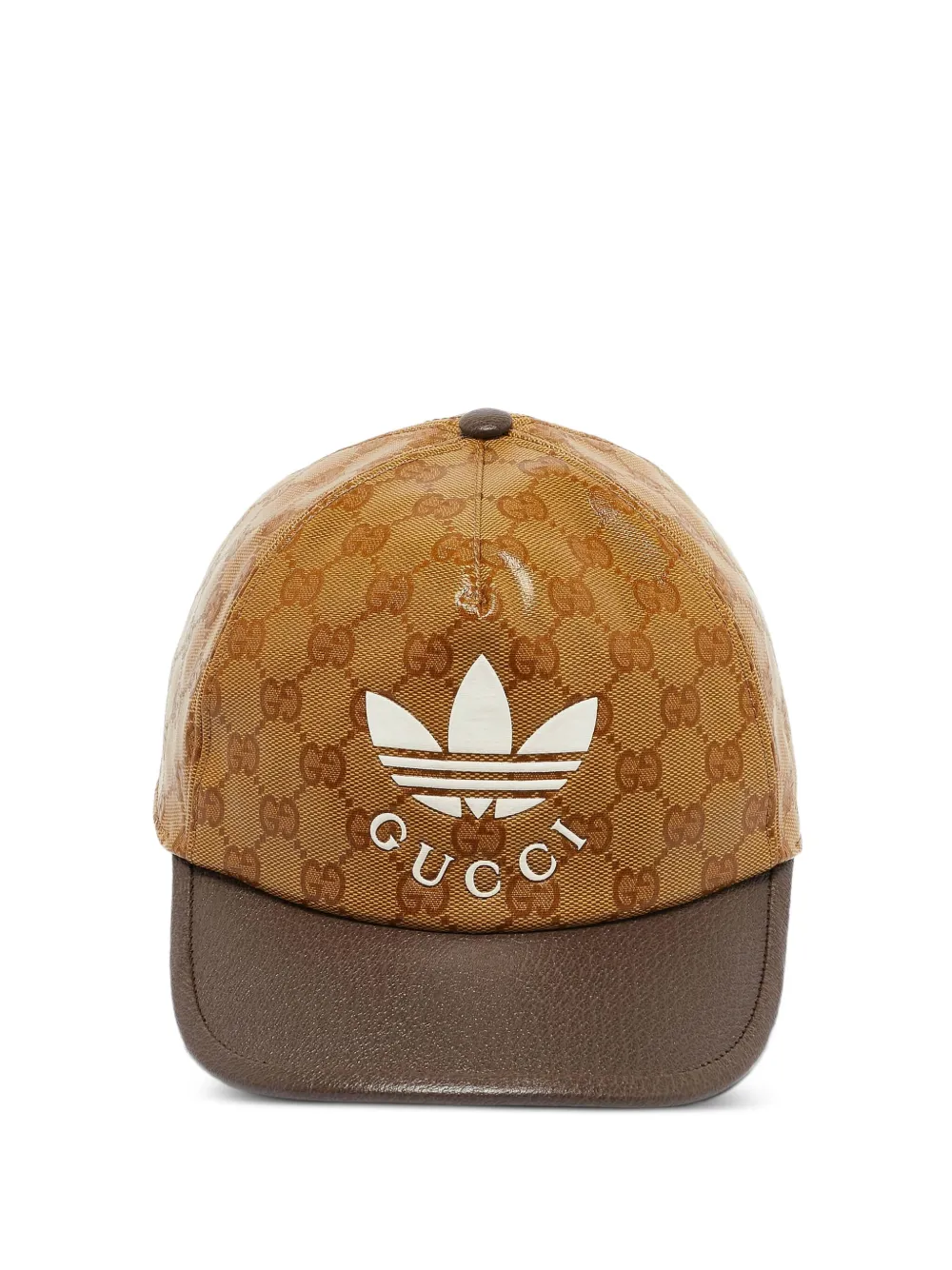 Gucci Pre-Owned x Adidas GG monogram baseball cap | Brown | Image 1