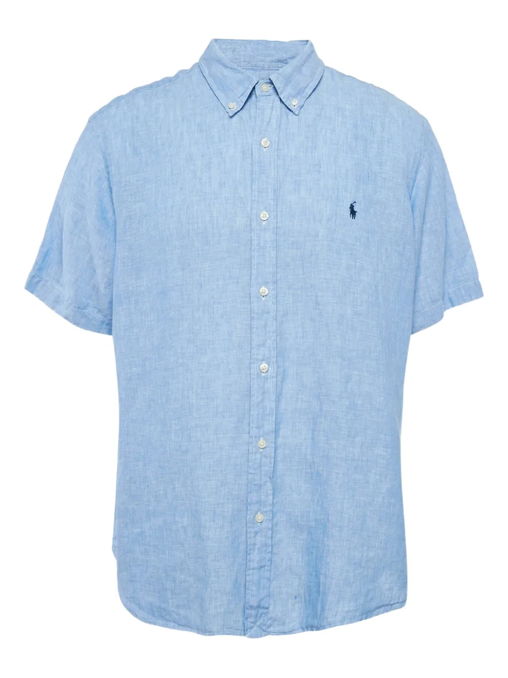 Polo Ralph Lauren linen short-sleeve shirt | Blue | Image 1