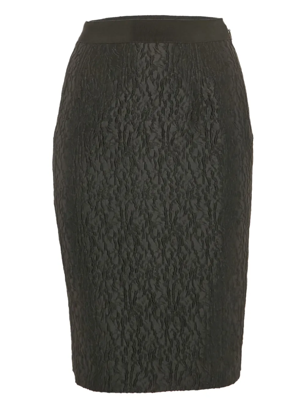 Carolina Herrera Vintage textured midi skirt | Black | Image 1
