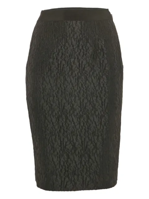 Carolina Herrera Vintage textured midi skirt