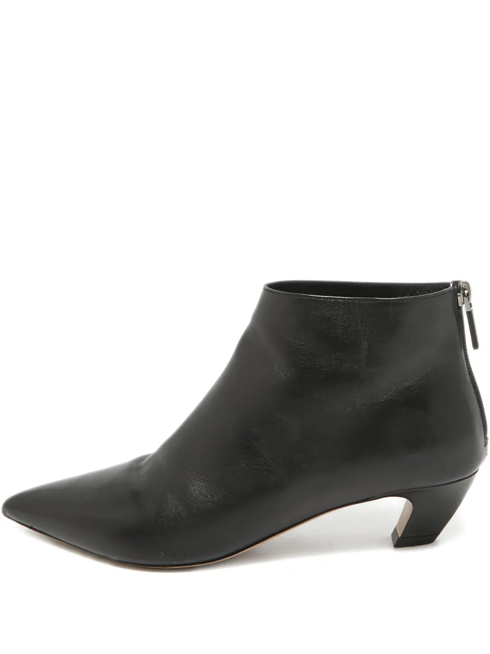 Christian Dior Pre-Owned Pointed Toe Leather Boots | Black | Image 1