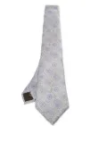 Louis Vuitton Pre-Owned geometric-print silk tie - Blue