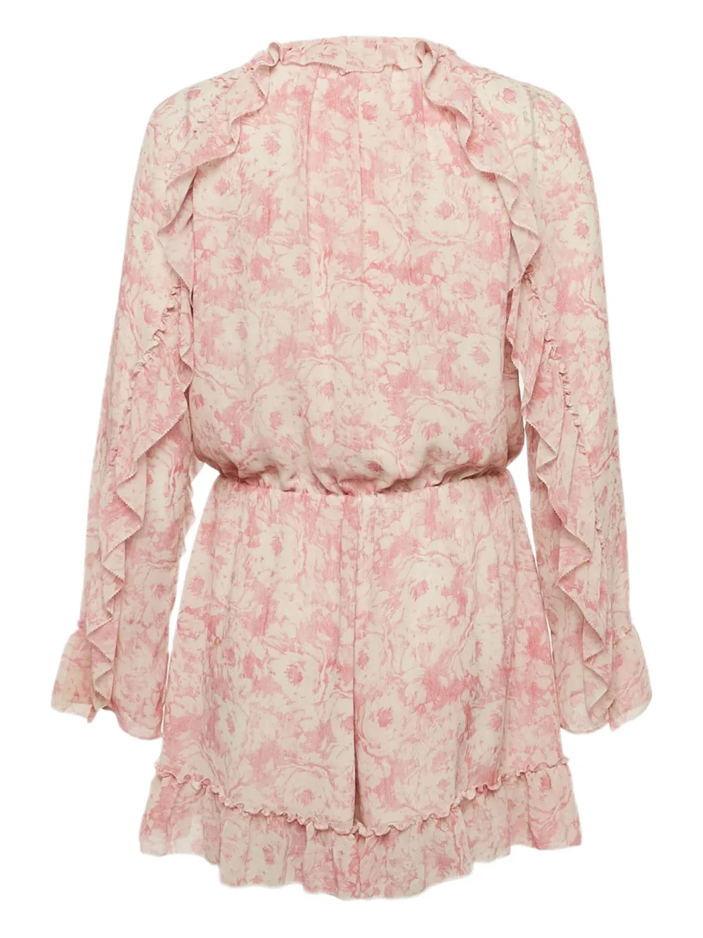 AllSaints floral-print ruffled playsuit | Image 2
