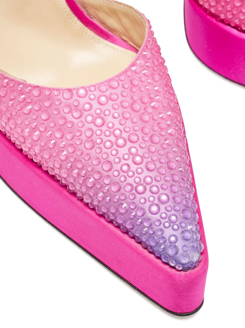 Pre-owned Mach&mach 130mm Crystal-platform Pumps