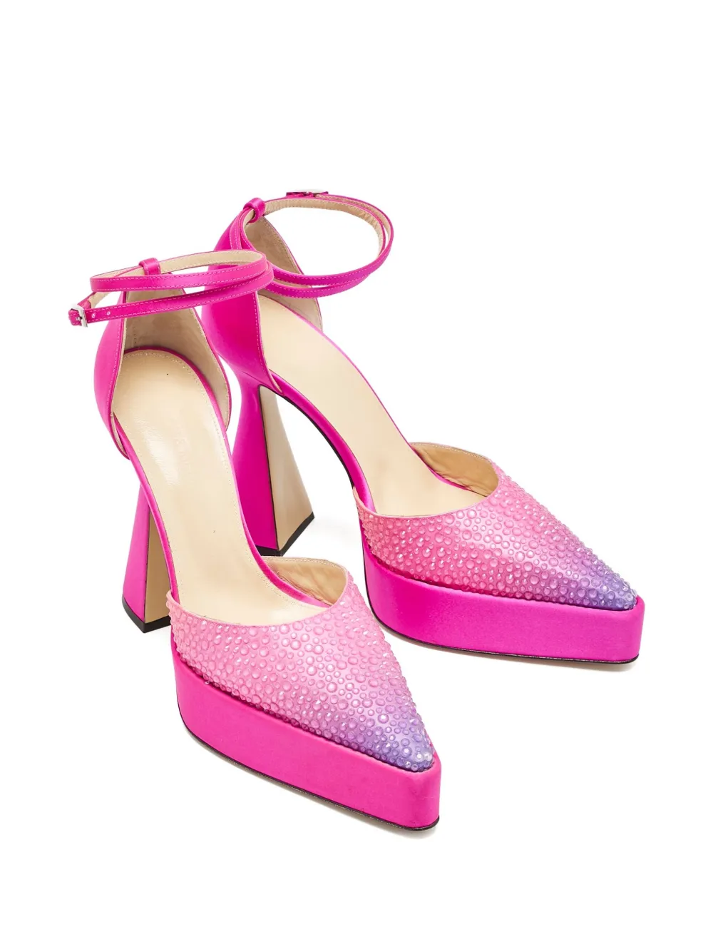 Pre-owned Mach&mach 130mm Crystal-platform Pumps