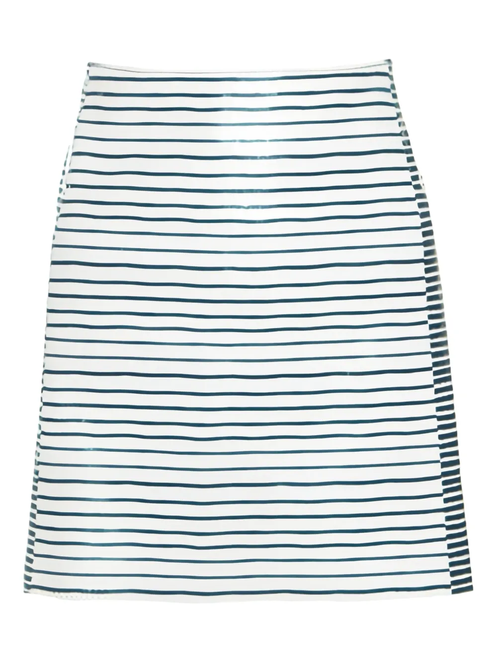 Tory Burch leather striped skirt | White | Image 1