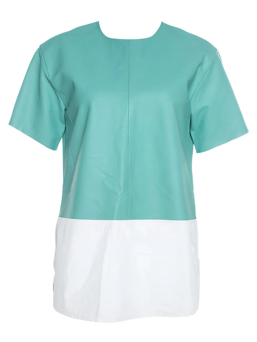 ALEXANDER WANG Pre-owned Colourblock Panelled T-shirt In Green